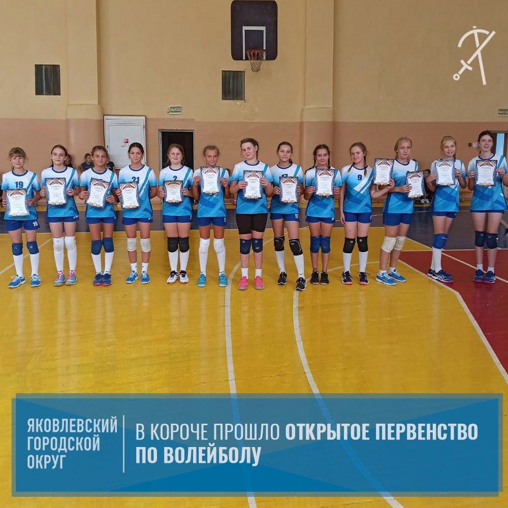 Команда Яковлевского городского округа заняла 3 место в Открытом первенстве по волейболу