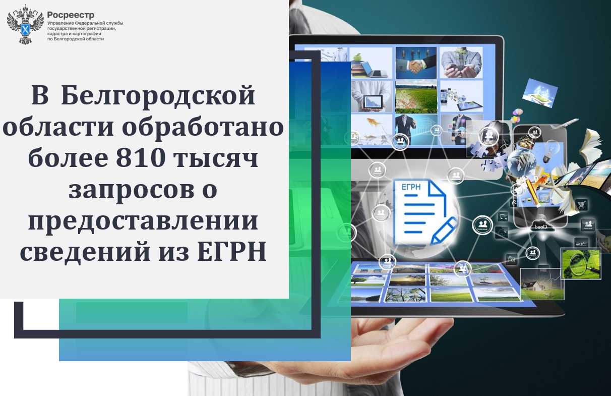 В Белгородской области обработано  более 810 тысяч запросов о предоставлении сведений из ЕГРН