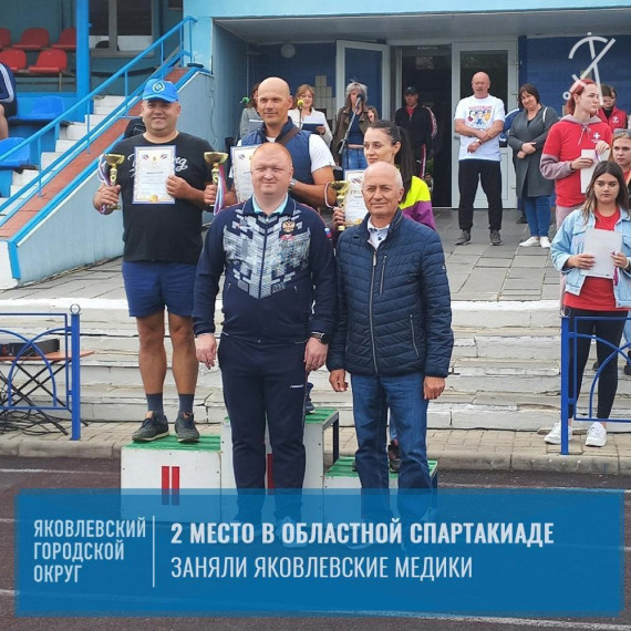 Команда Яковлевской ЦРБ стала серебряным призёром областной спартакиады работников здравоохранения. Команда Яковлевской ЦРБ стала серебряным призёром областной спартакиады работников здравоохранения.