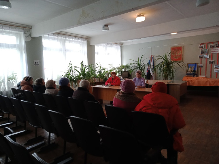 16.02.2023 г. состоялось собрание Совета ветеранов посёлке Томаровка.